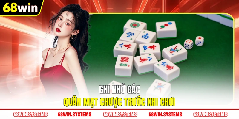Ghi nhớ các quân mạt chược trước khi chơi Ghi nhớ các quân mạt chược trước khi chơi